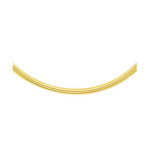 14K Yellow Gold Chain in a Classic Omega Design (4 mm)