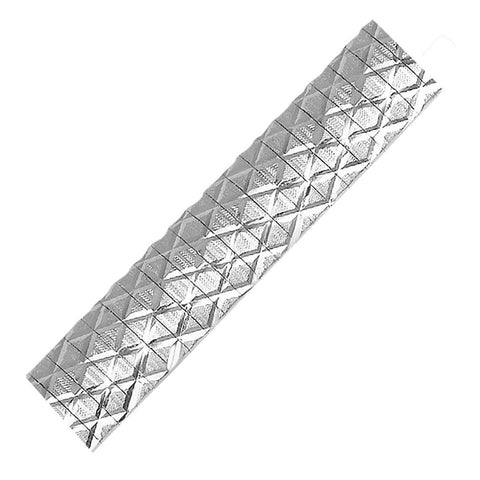 Sterling Silver Rhodium Plated Textured Bracelet