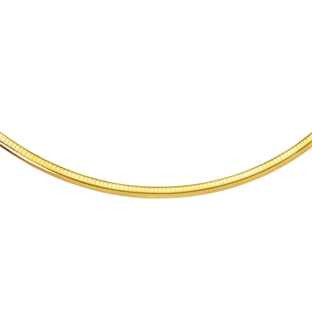 6.0 mm 14K Yellow Gold Classic Omega Bracelet