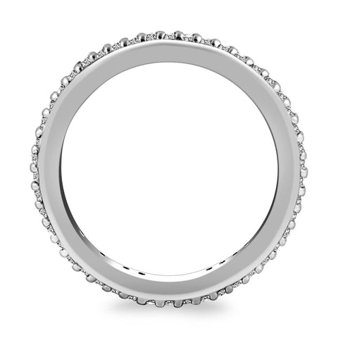 14K White Gold Round Diamond Eternity Ring