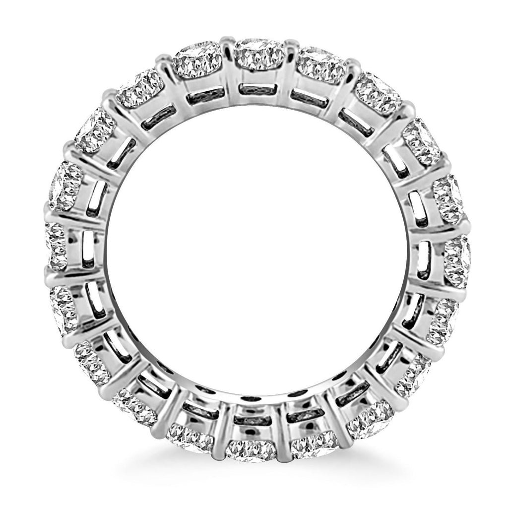 14K White Gold Shared Prong Round Cut Diamond Eternity Ring