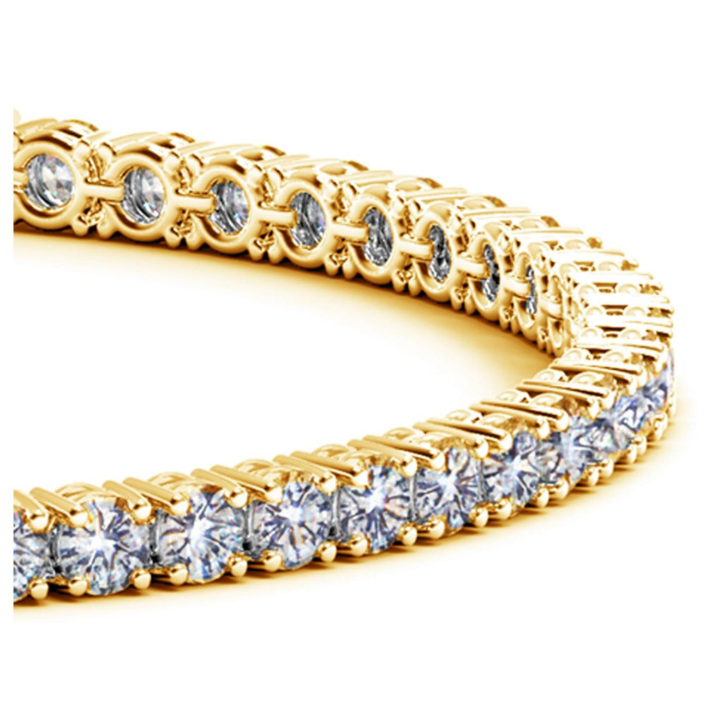 14K Yellow Gold Round Diamond Tennis Bracelet (6 ct. tw.)