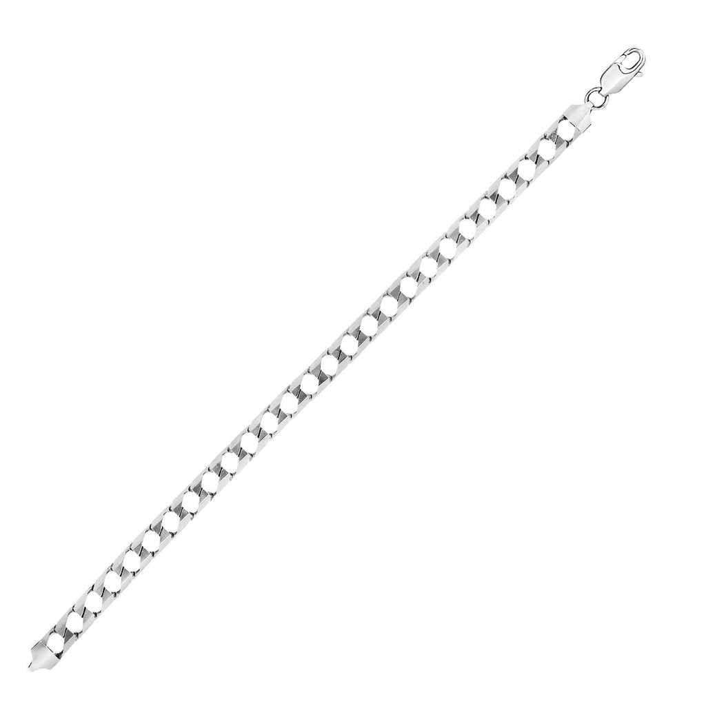 Sterling Silver Men's Bracelet in Miami Cuban Chain Style