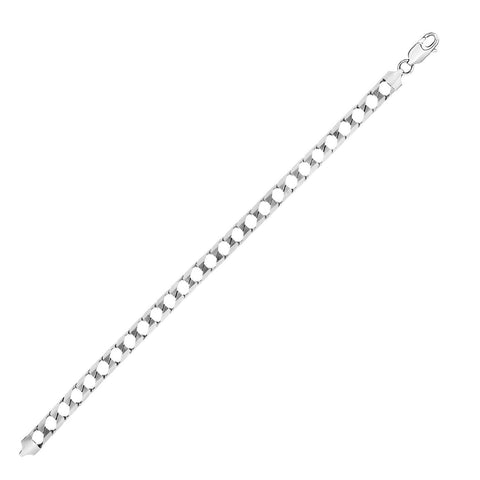 Sterling Silver Men's Bracelet in Miami Cuban Chain Style