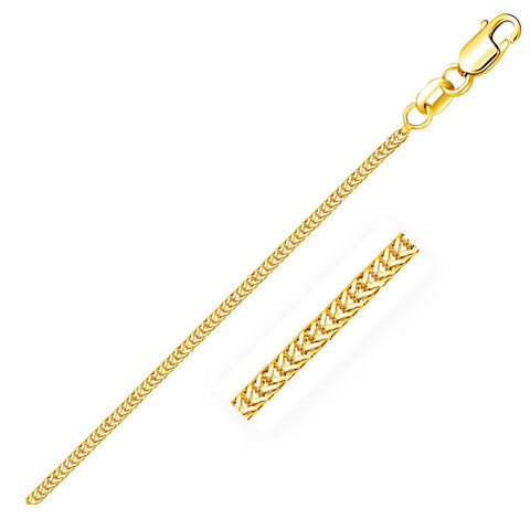 14K Yellow Gold Foxtail 1.0mm Chain