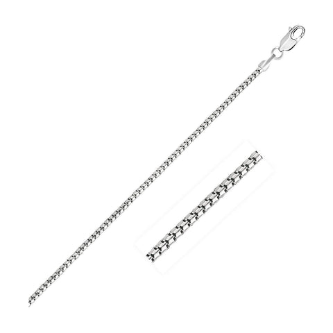 1.3mm 14K White Gold Ice Chain