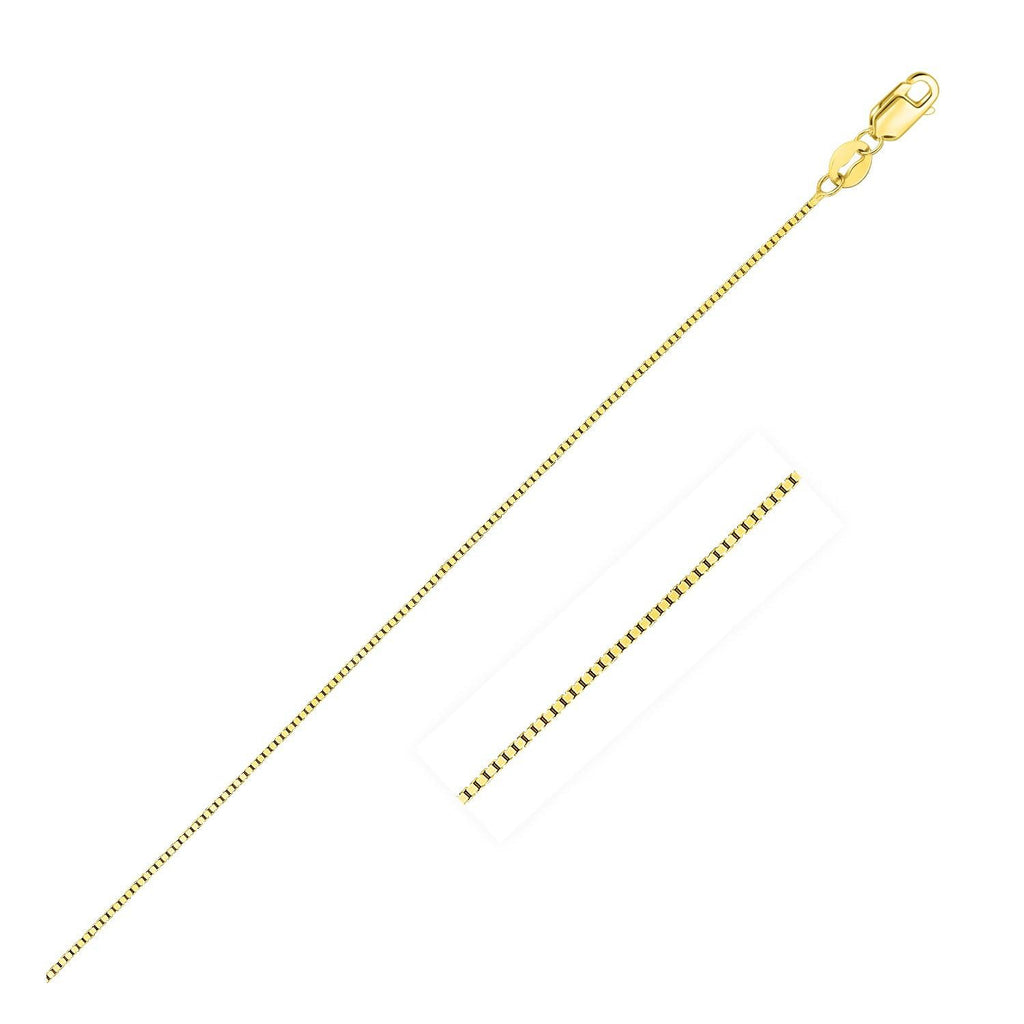 0.45mm 14K Yellow Gold Classic Box Chain