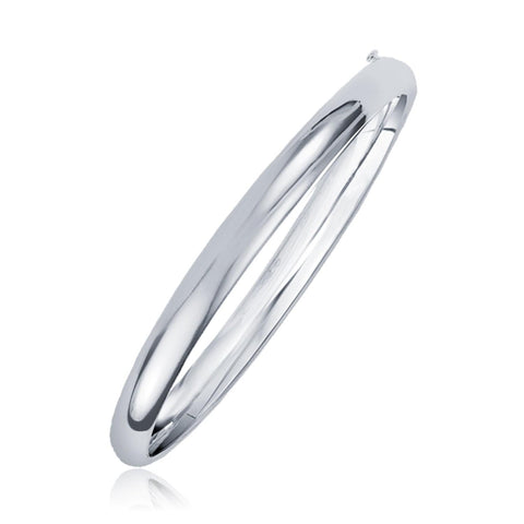 Classic Bangle in 14K White Gold (5.0mm)