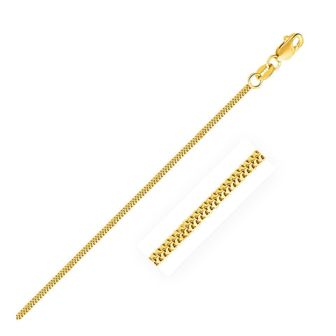 1.1mm 14K Yellow Gold Milano Chain