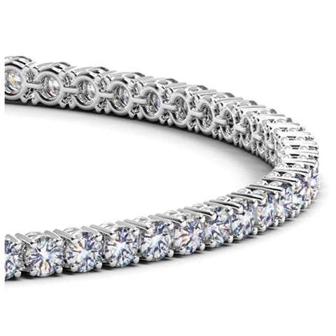 14K White Gold Round Diamond Tennis Bracelet (4 ct. tw.)