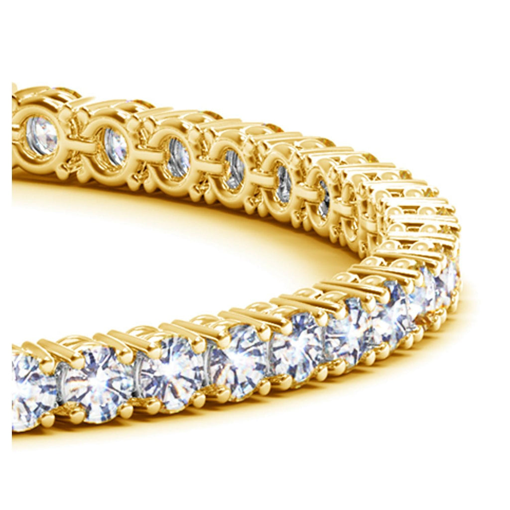 14K Yellow Gold Round Diamond Tennis Bracelet (10 ct. tw.)